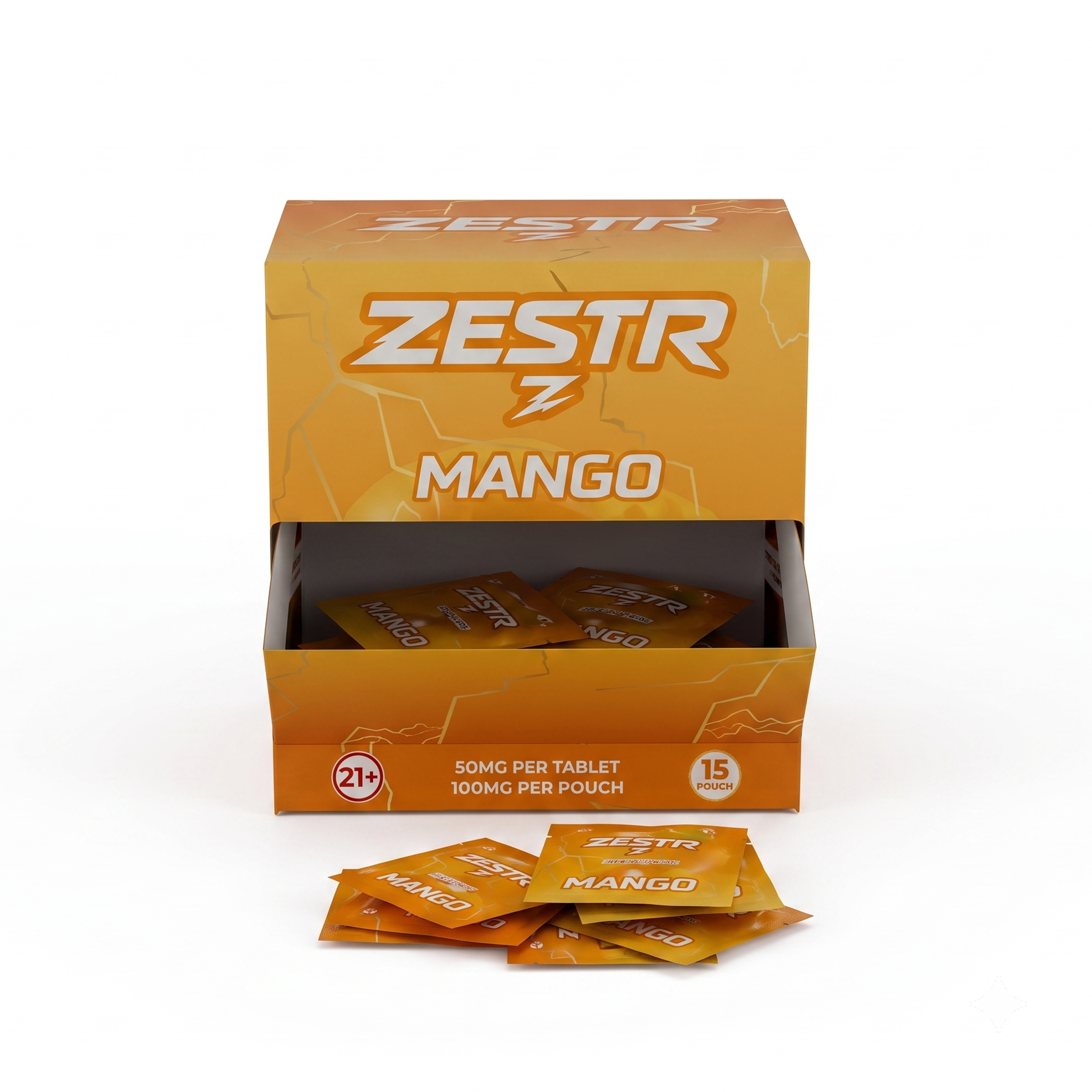 Zestr Mango Display Box (15 × 2ct Pouches)